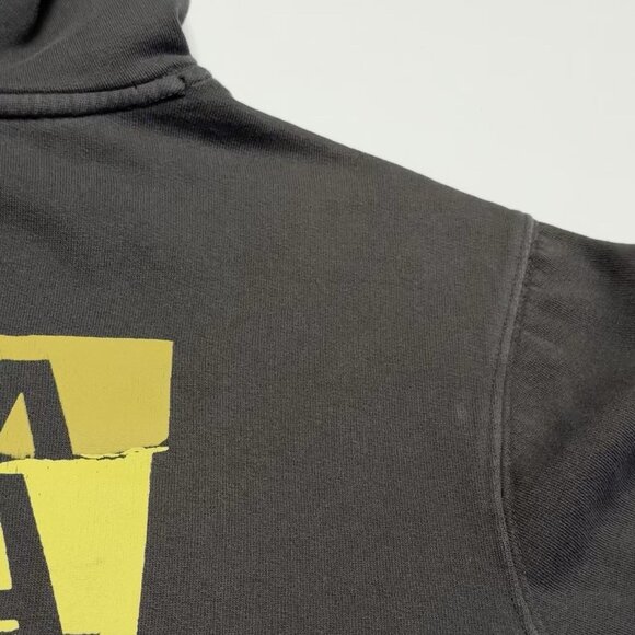 RVCA Hoodie Sweatshirt Mens Medium Faded Black Surf Skate - Picture 9 of 16